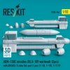 RESKIT RS32-0544 AGM-130C missiles (BLU-109 warhead) (2 pcs) with AN/AXQ-14 data link pod (1 pcs) (3D Printed) 1/32